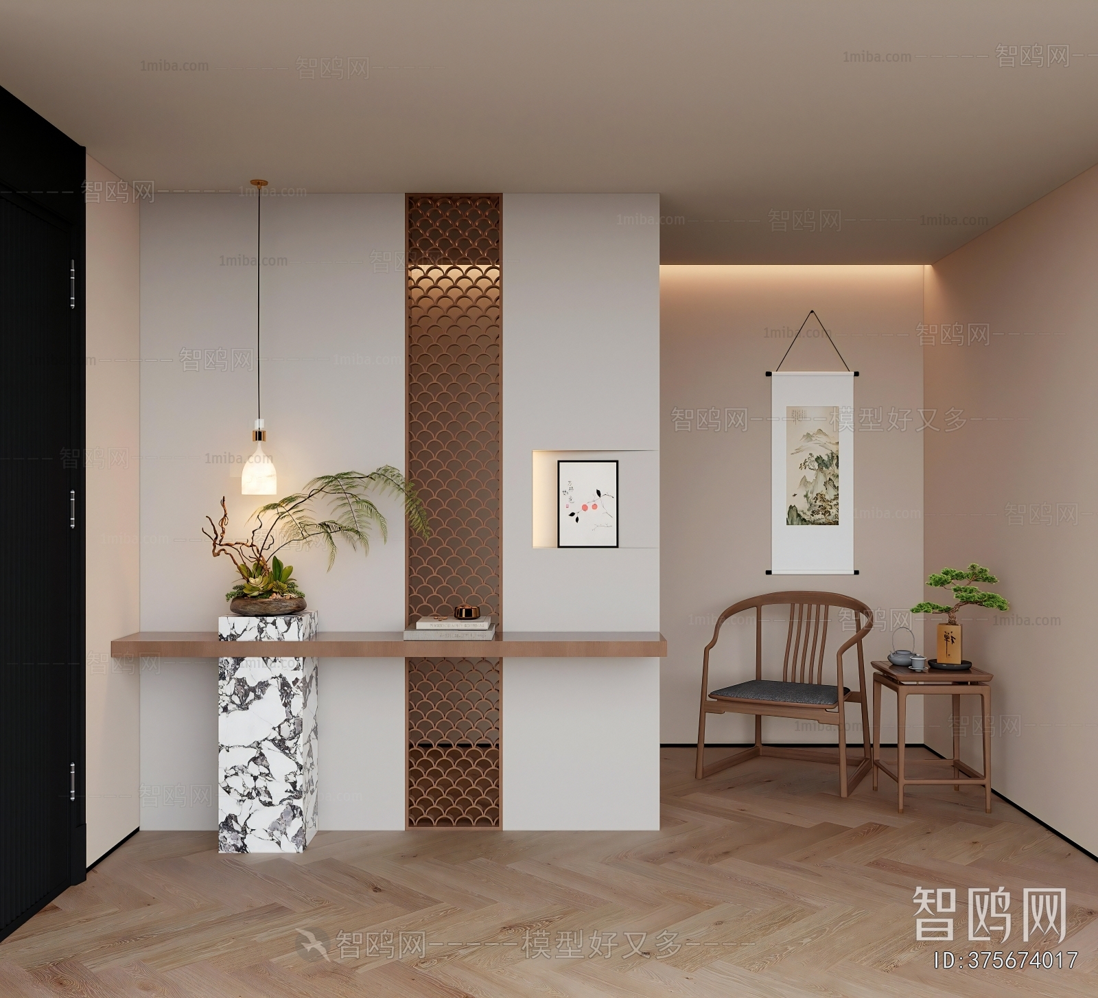 New Chinese Style Hallway