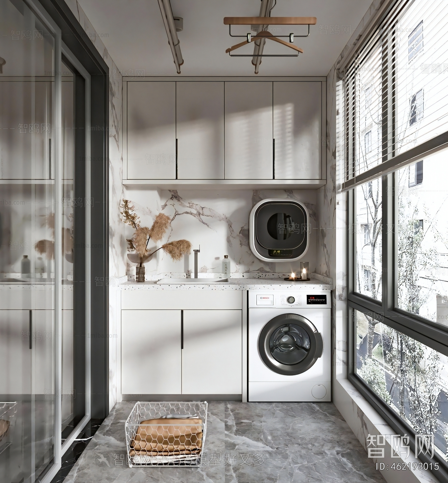 Modern Laundry Cabinet