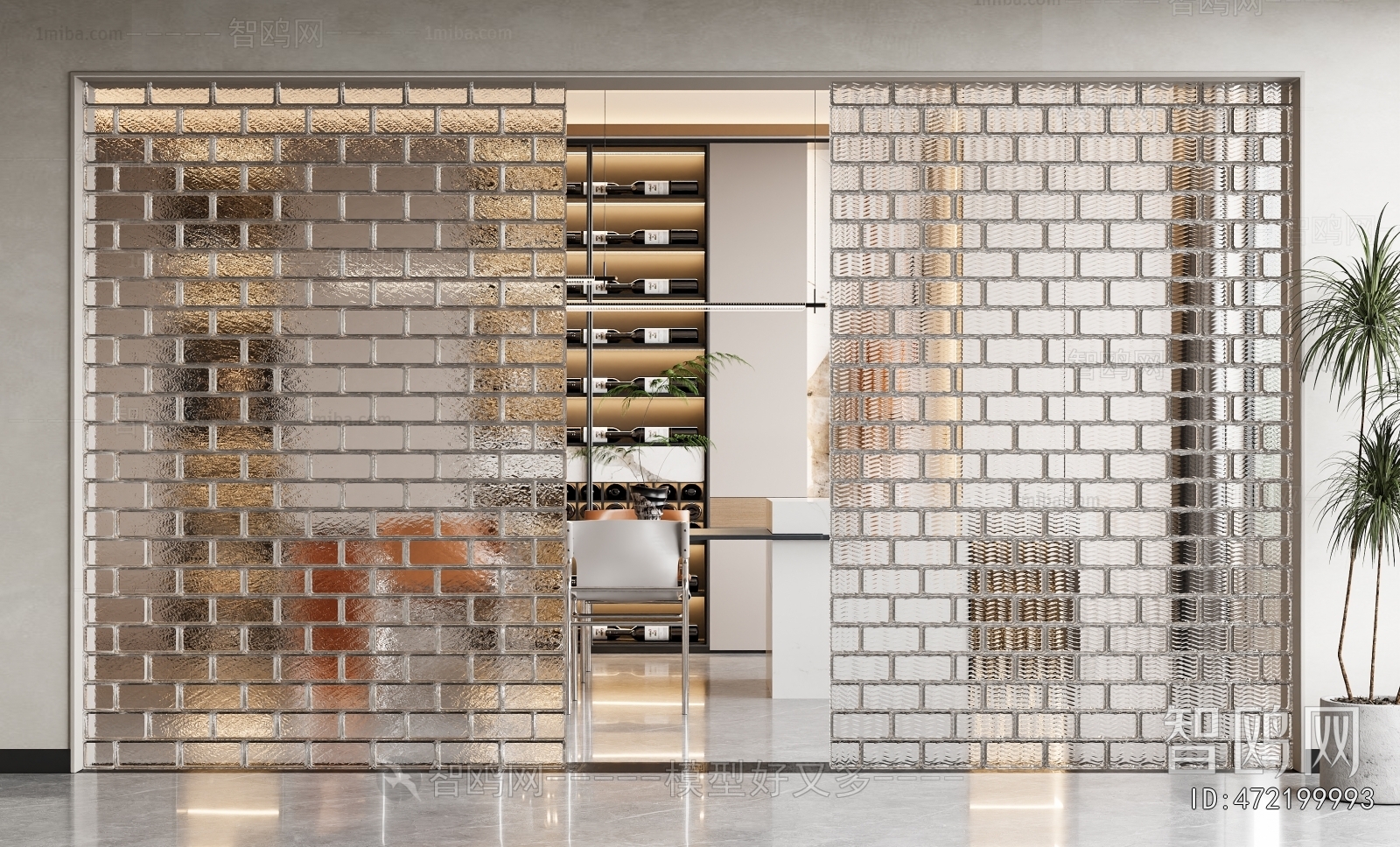 Modern Glass Screen Partition