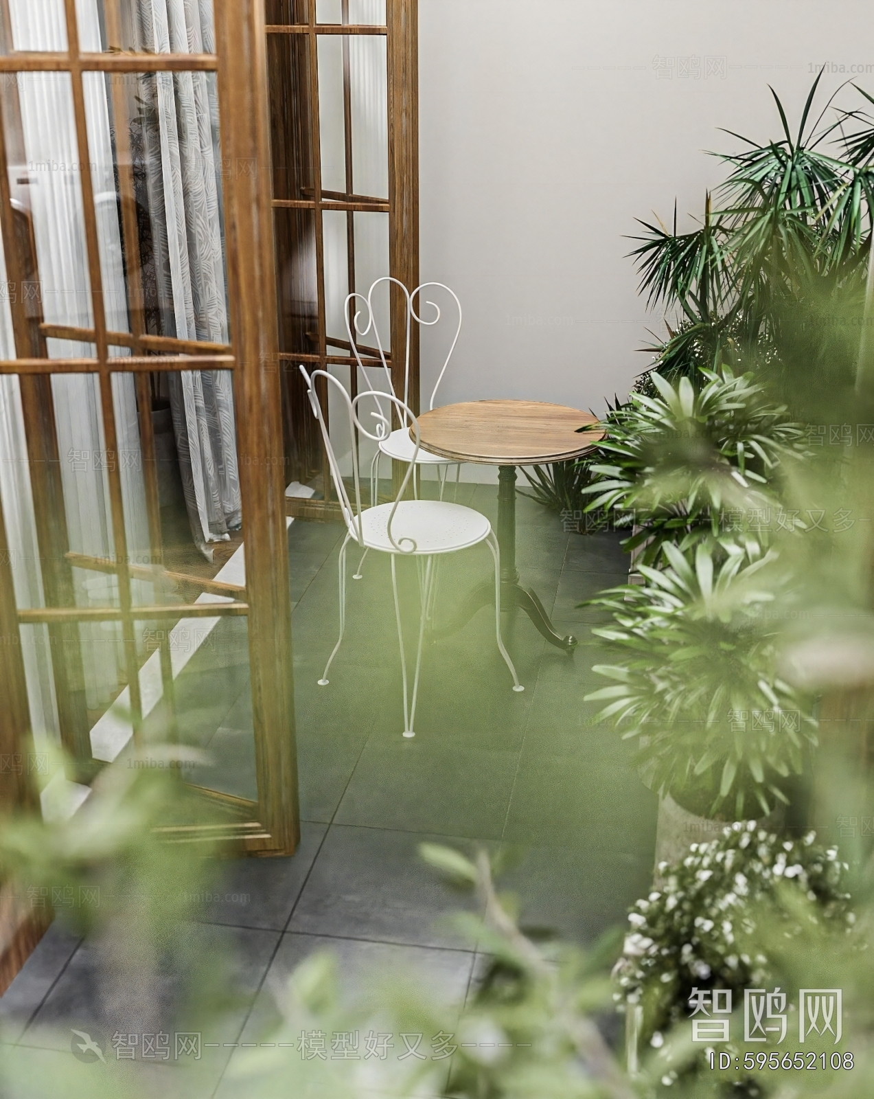 Modern Balcony Laundry Room