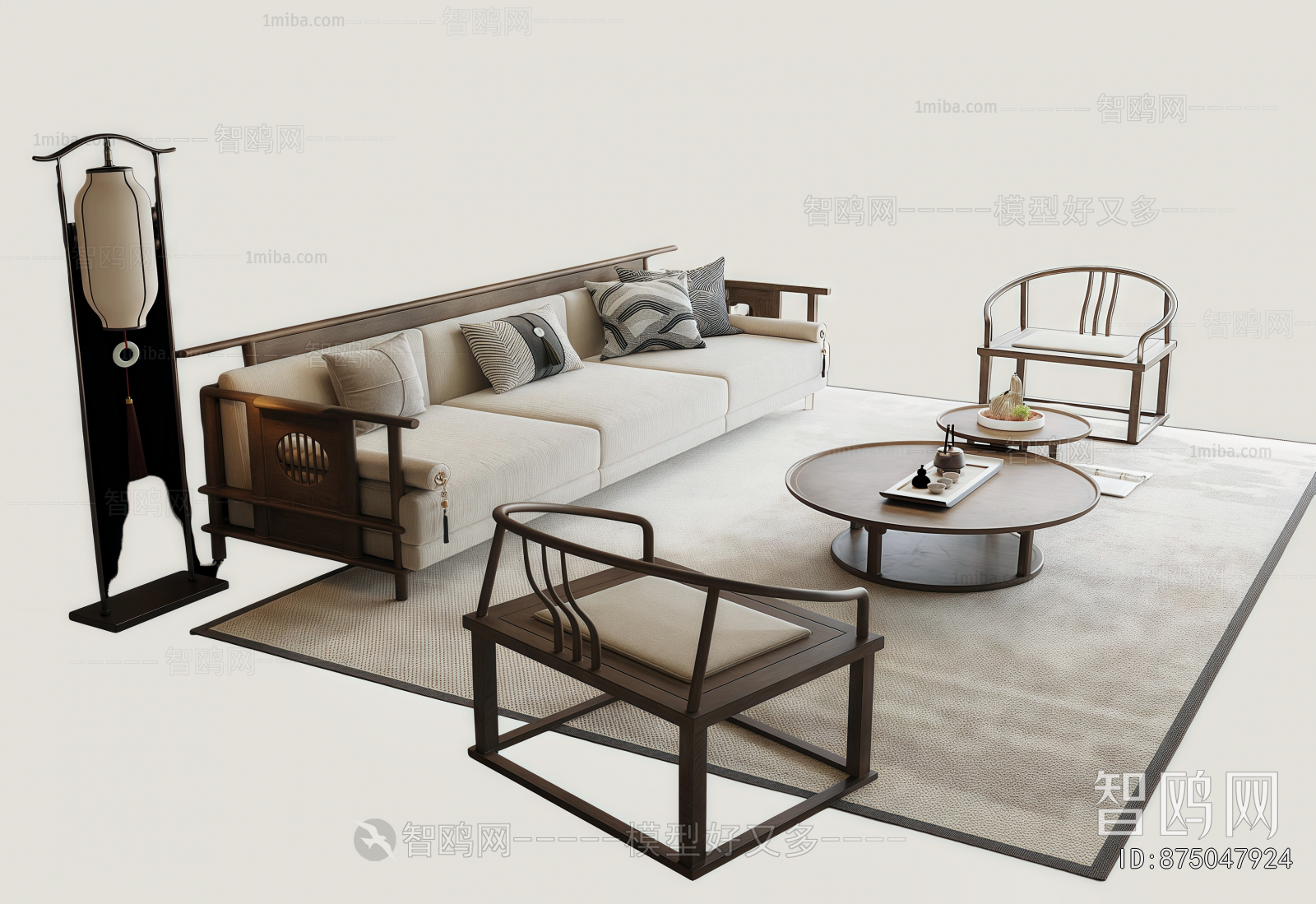 New Chinese Style Sofa Combination