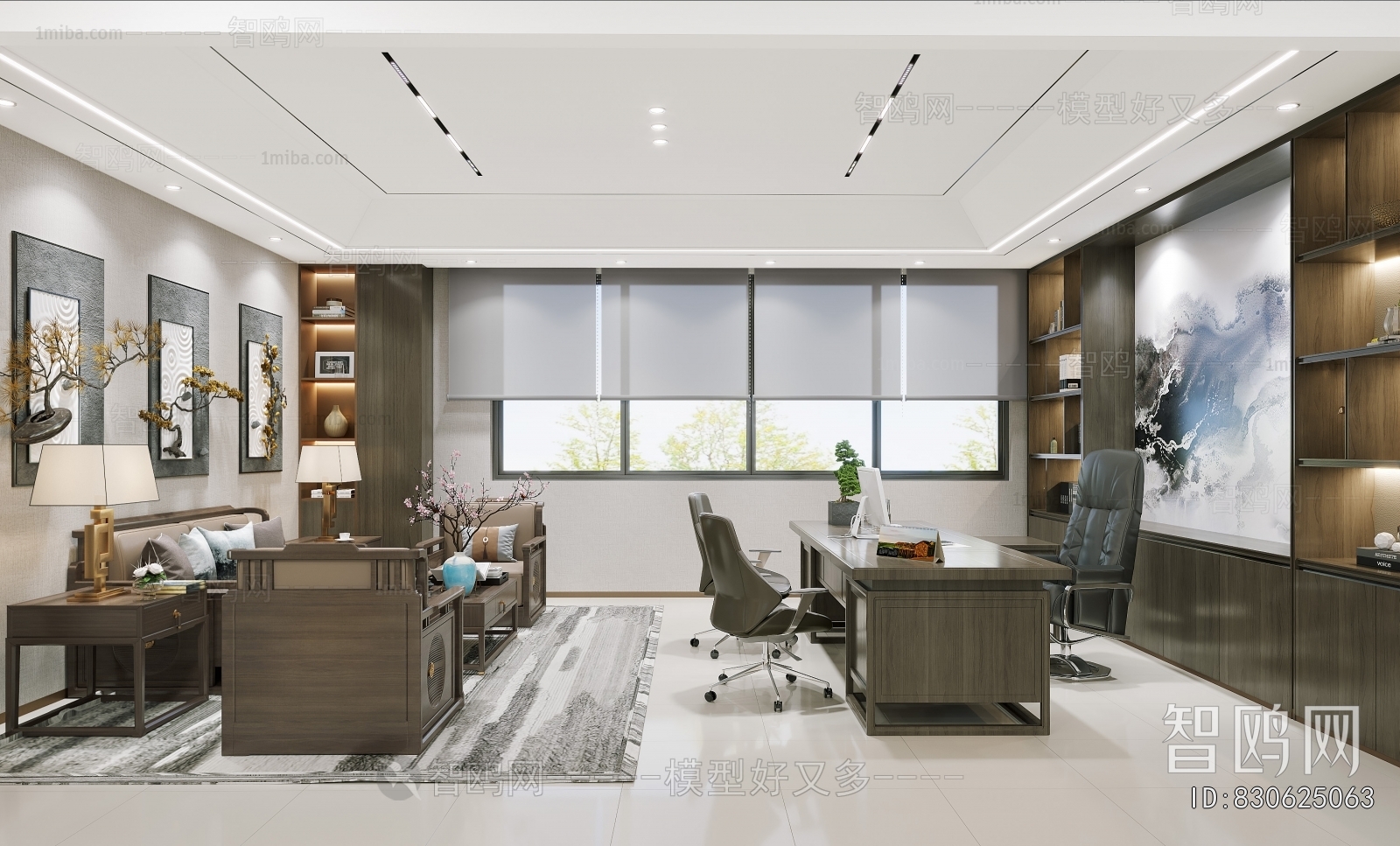 New Chinese Style Manager's Office