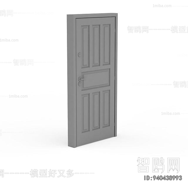 Simple European Style Single Door