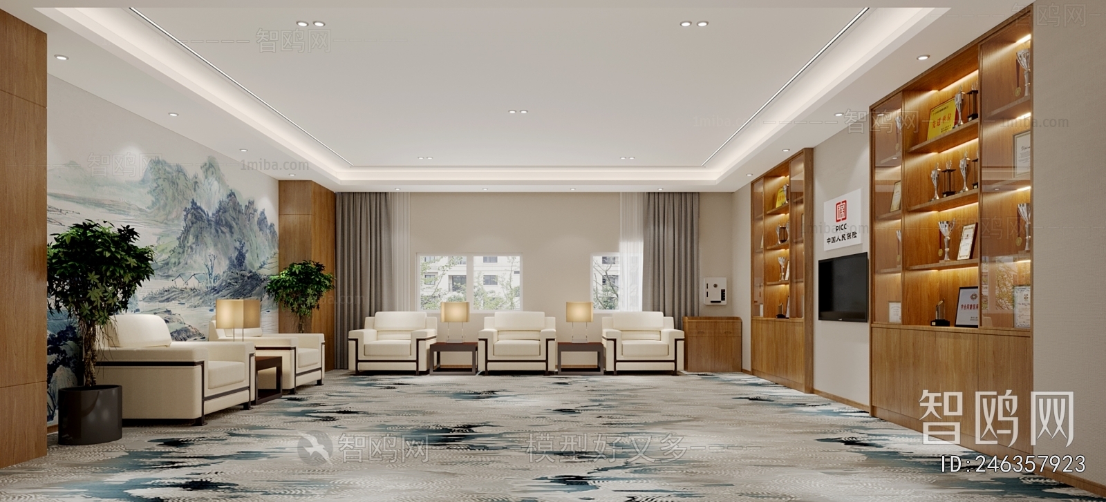 New Chinese Style Meeting Room