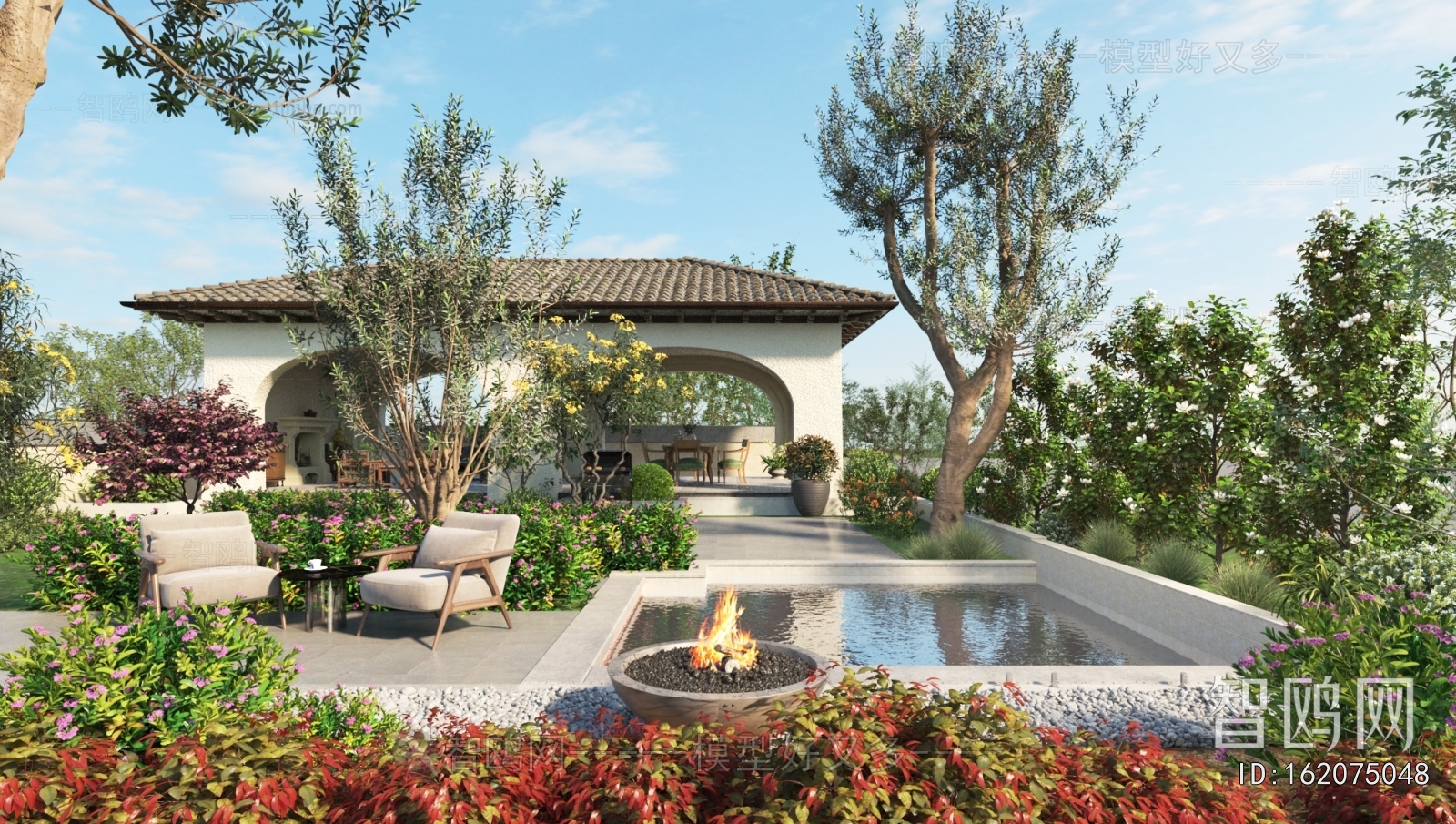 New Chinese Style Courtyard/landscape