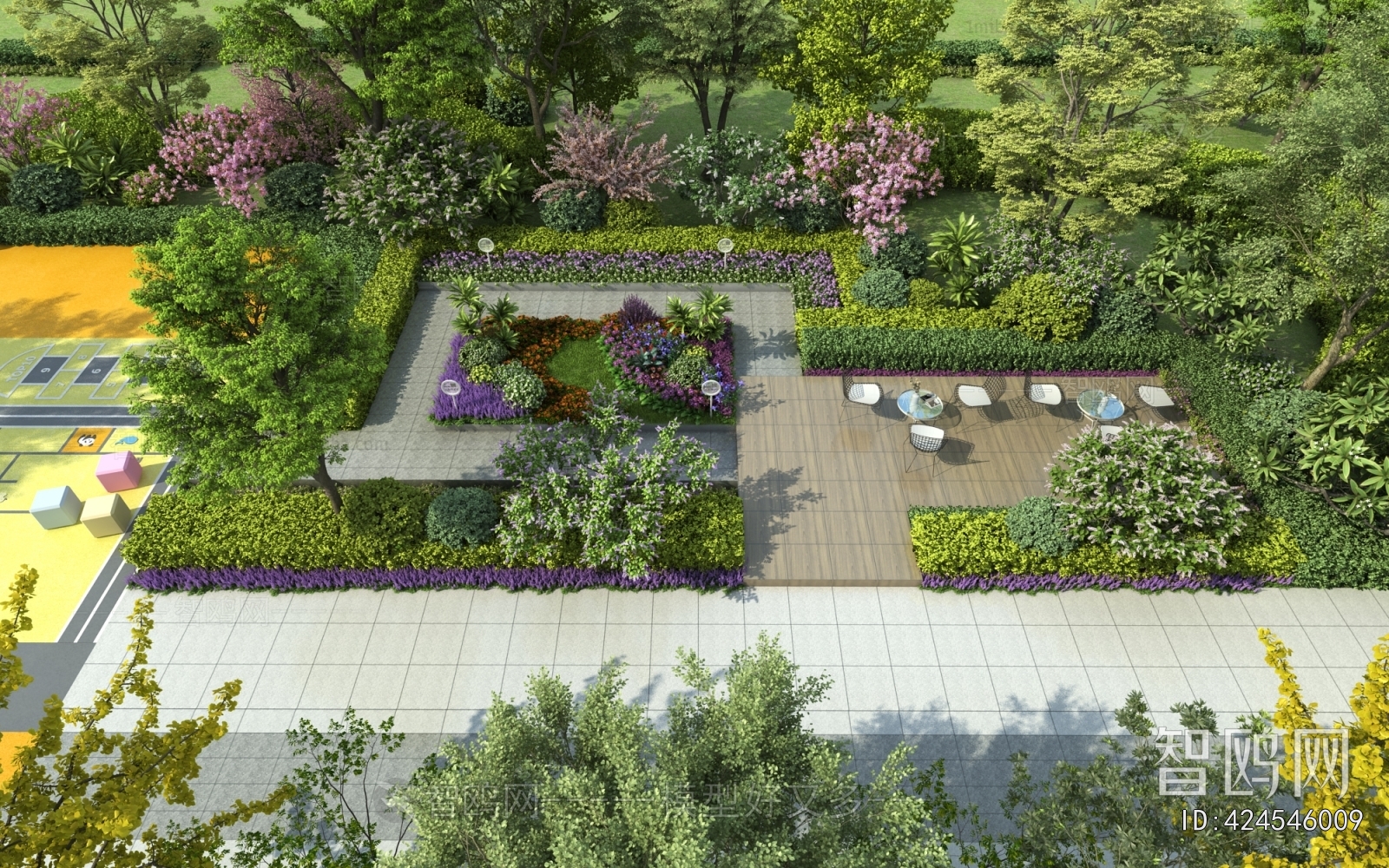 Modern Park Landscape