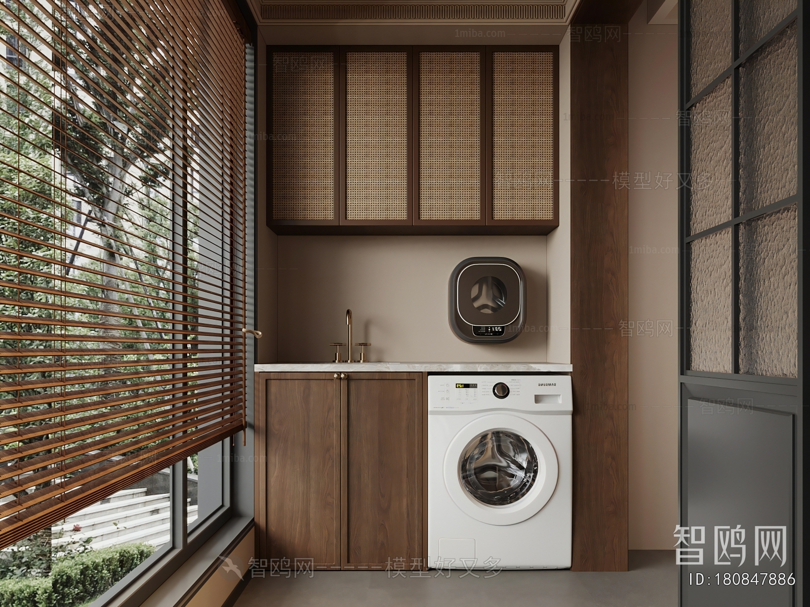 Modern Laundry Cabinet