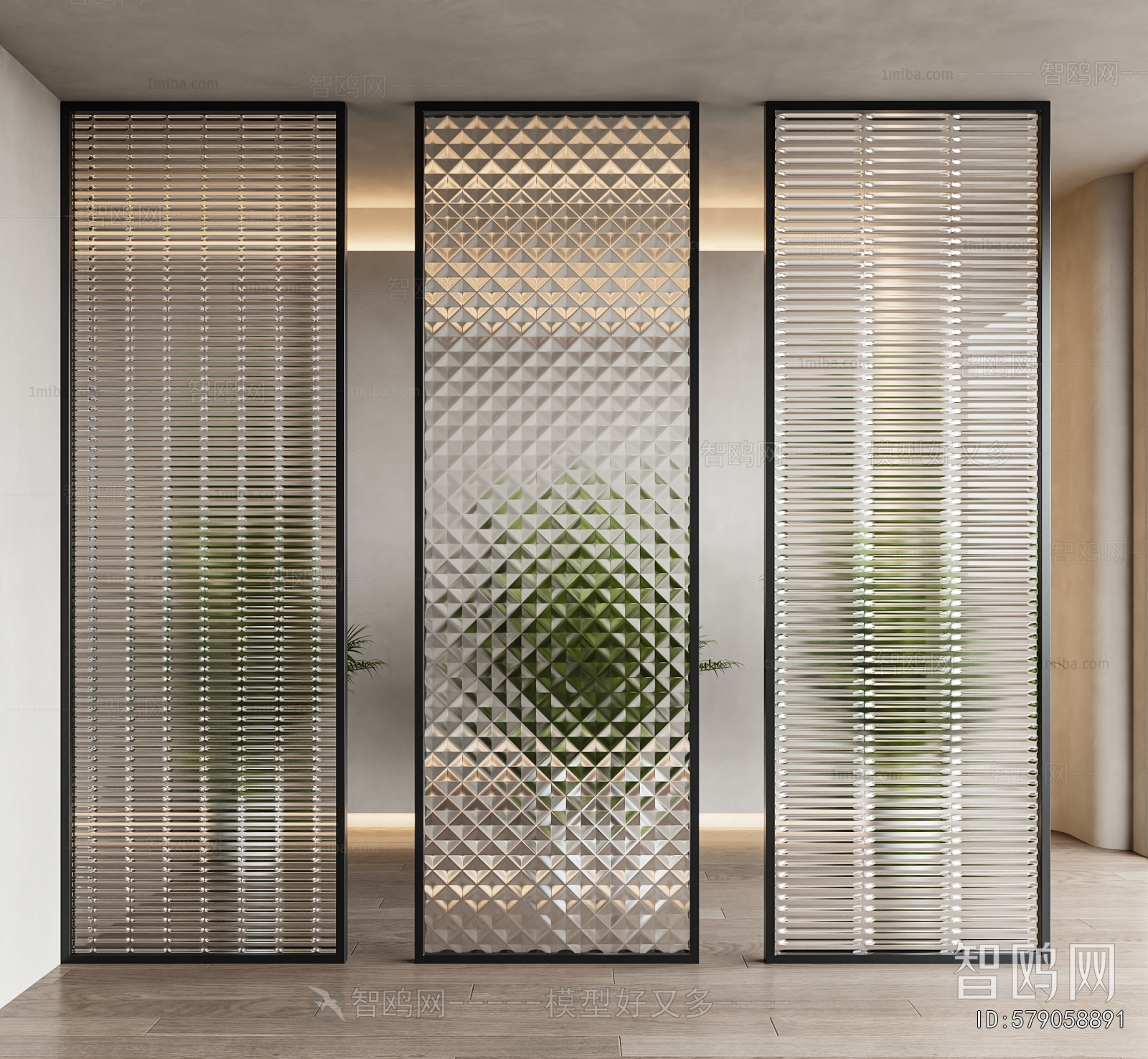 Modern Glass Screen Partition