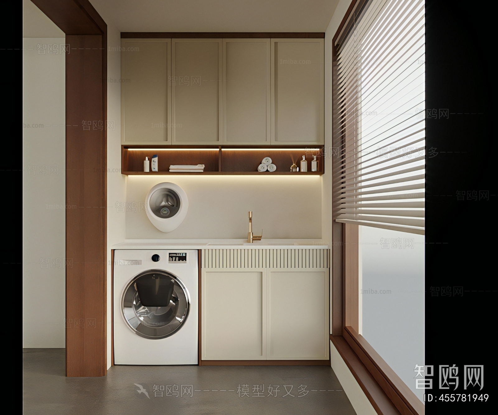 Modern Balcony Laundry Room