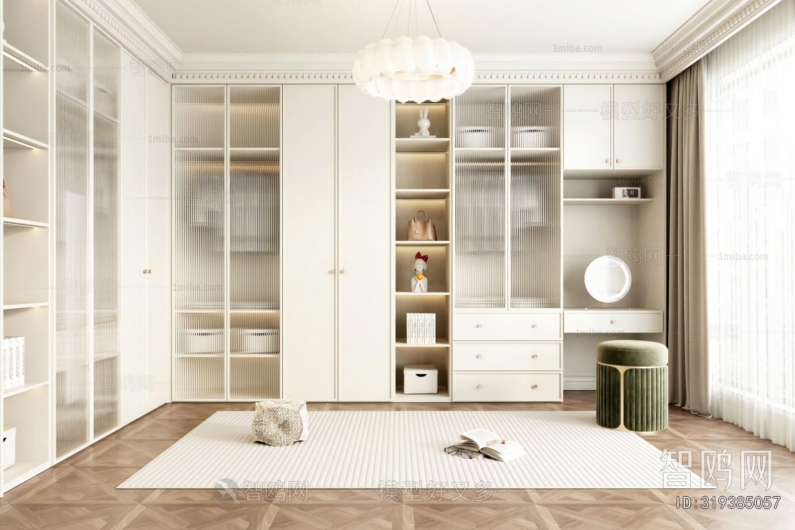 French Style Clothes Storage Area