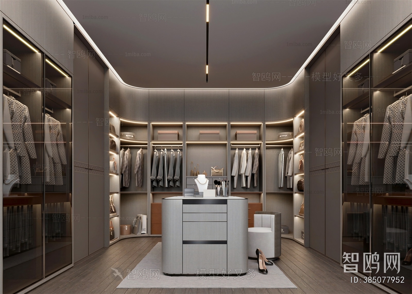 Modern Clothes Storage Area