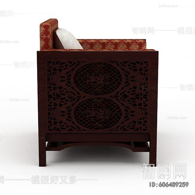 New Chinese Style Single Sofa
