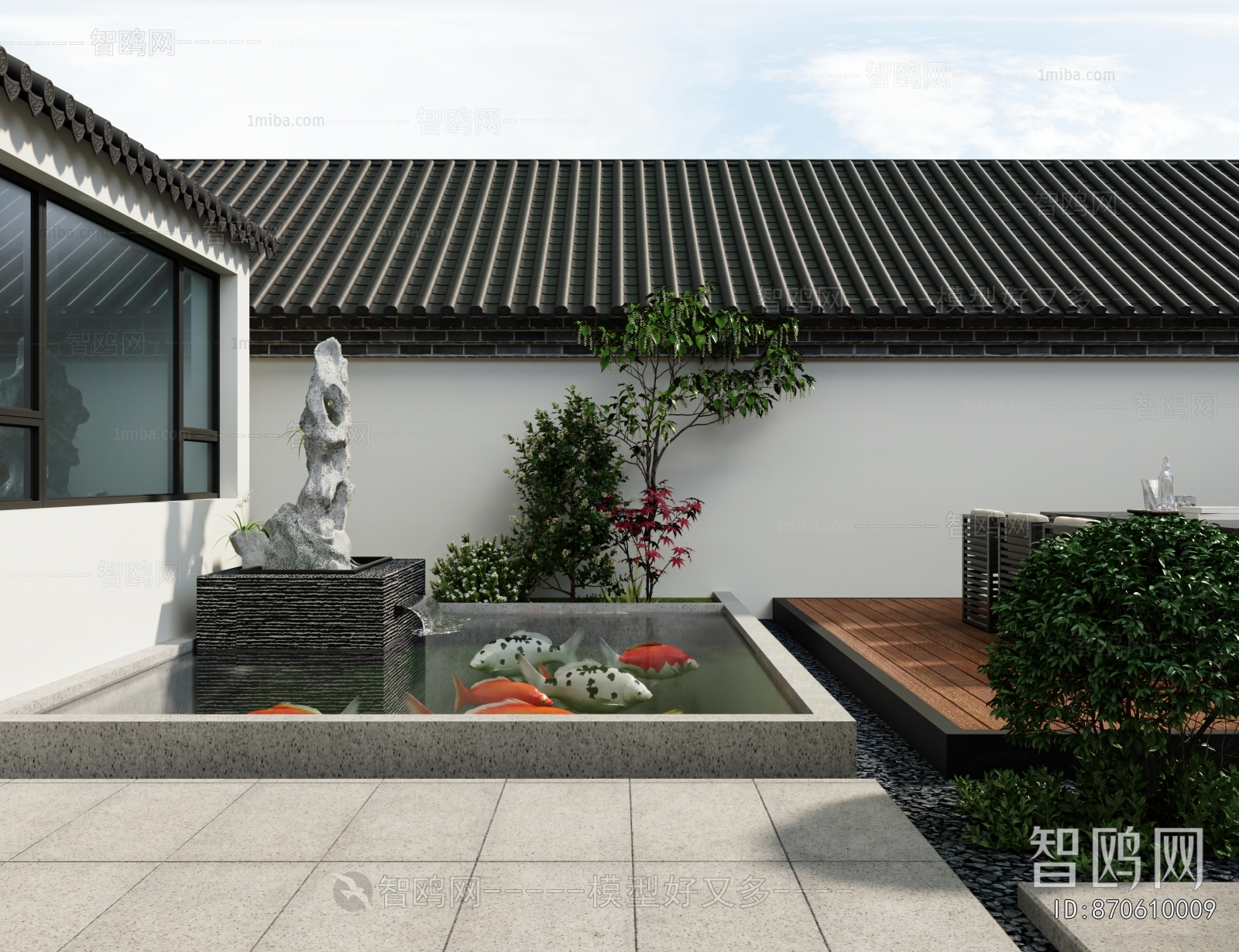 New Chinese Style Courtyard/landscape