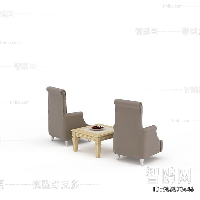 Simple European Style Single Sofa