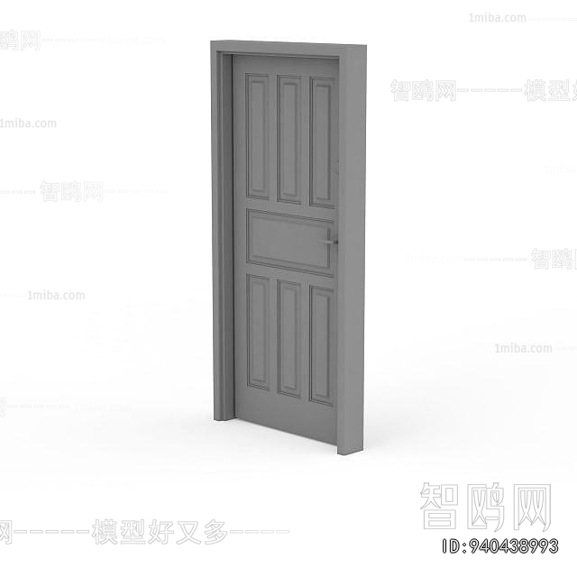 Simple European Style Single Door