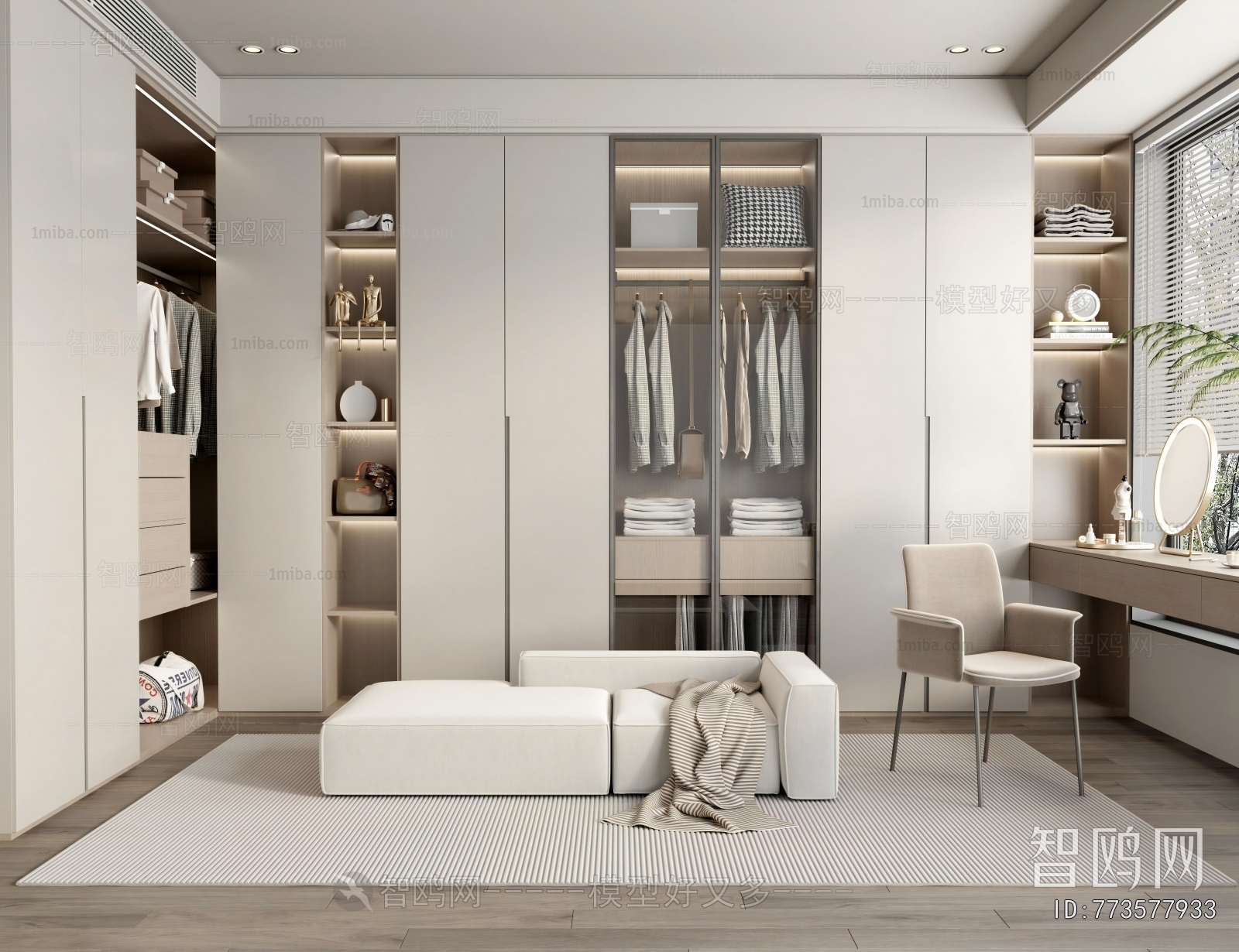 Modern Clothes Storage Area