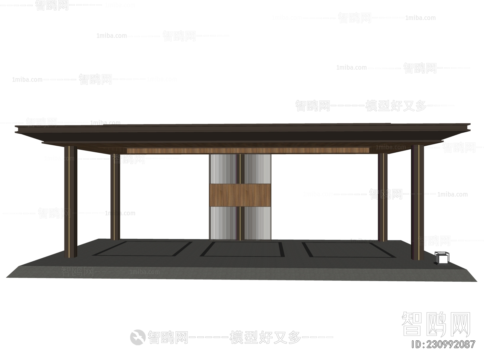 New Chinese Style Outdoor Parking Lot