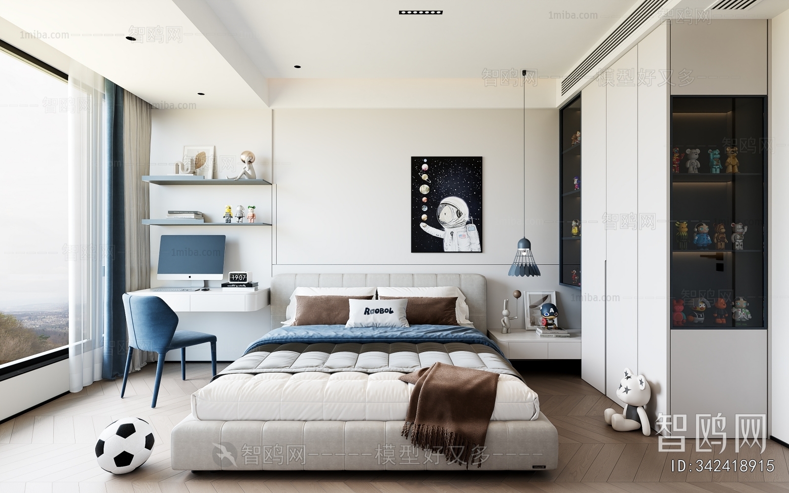 Modern Boy's Room And Son's Room