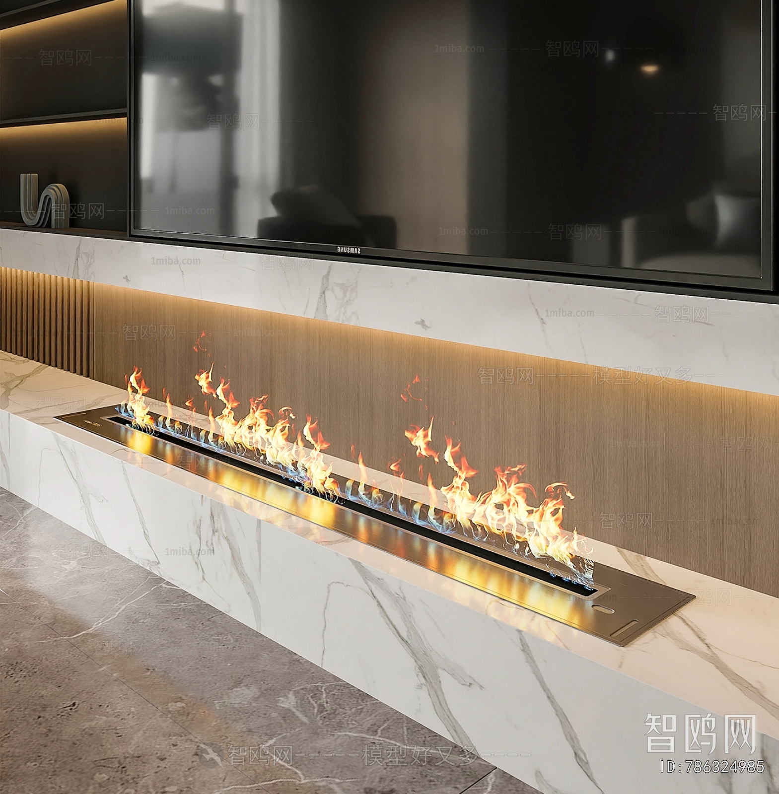 Modern Electronic Fireplace