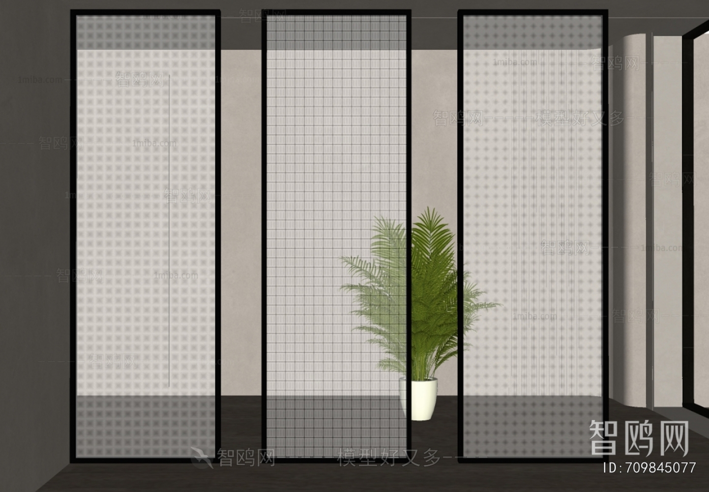 Modern Glass Screen Partition