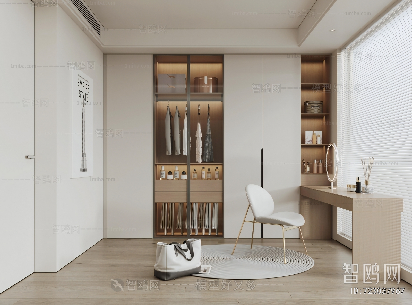 Modern Clothes Storage Area