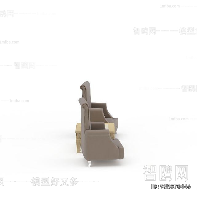 Simple European Style Single Sofa