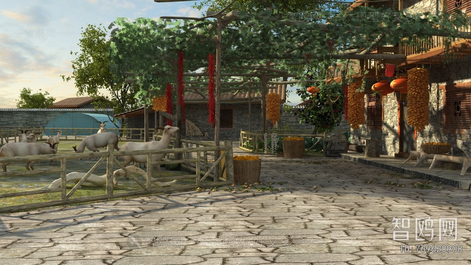 New Chinese Style Courtyard/landscape