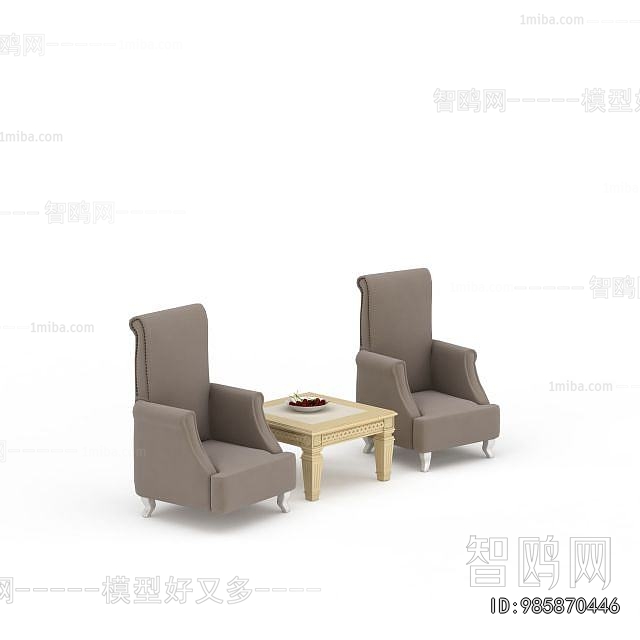 Simple European Style Single Sofa