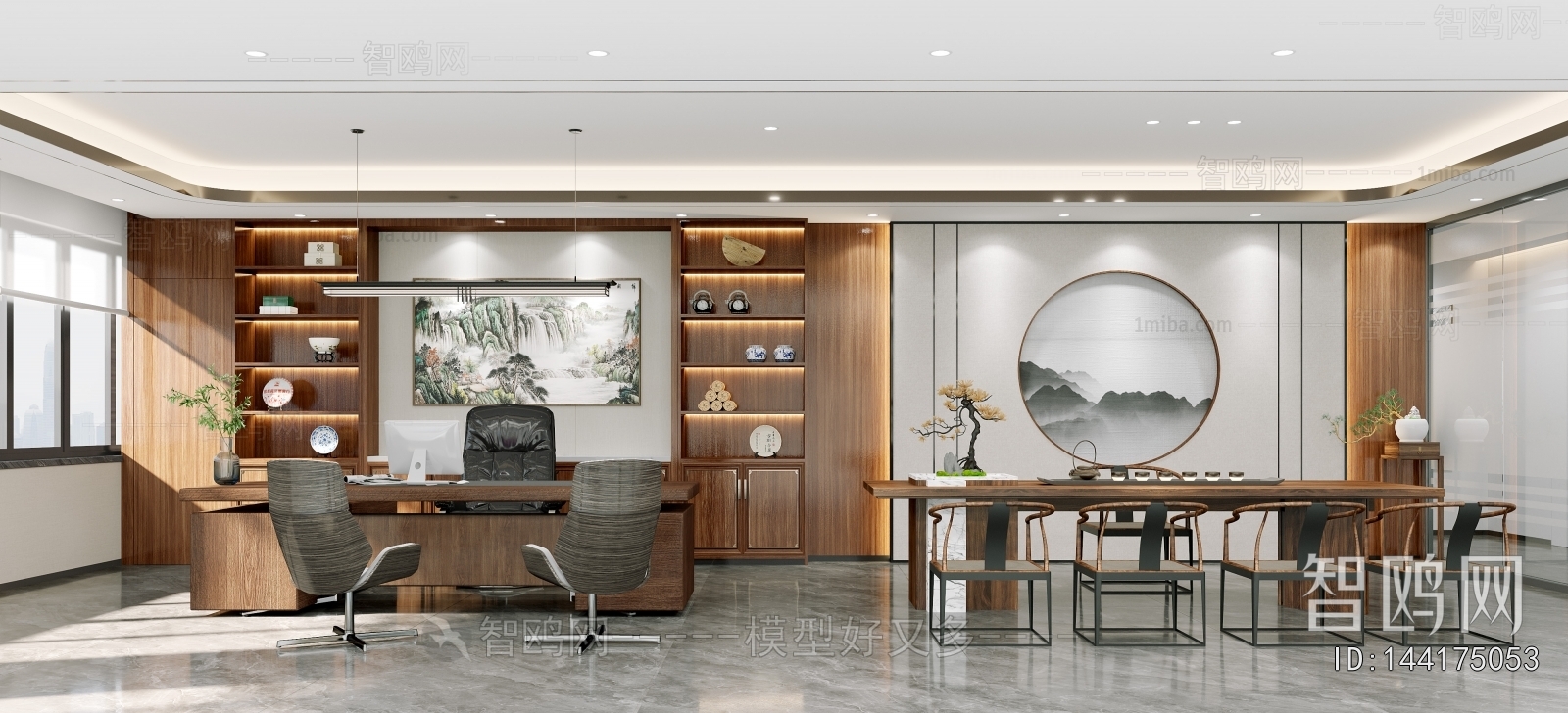 New Chinese Style Manager's Office