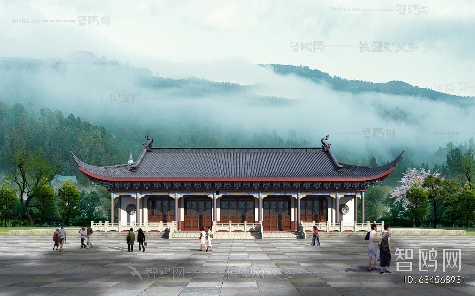 Chinese Style Ancient Architectural Buildings