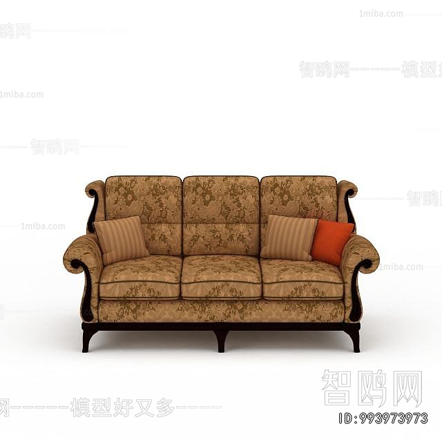European Style Three-seat Sofa