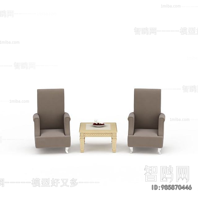 Simple European Style Single Sofa