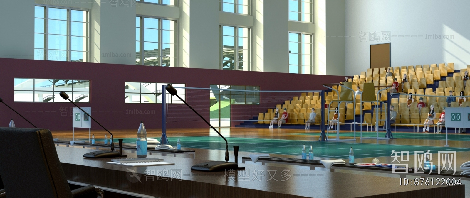 Modern Indoor Badminton Court