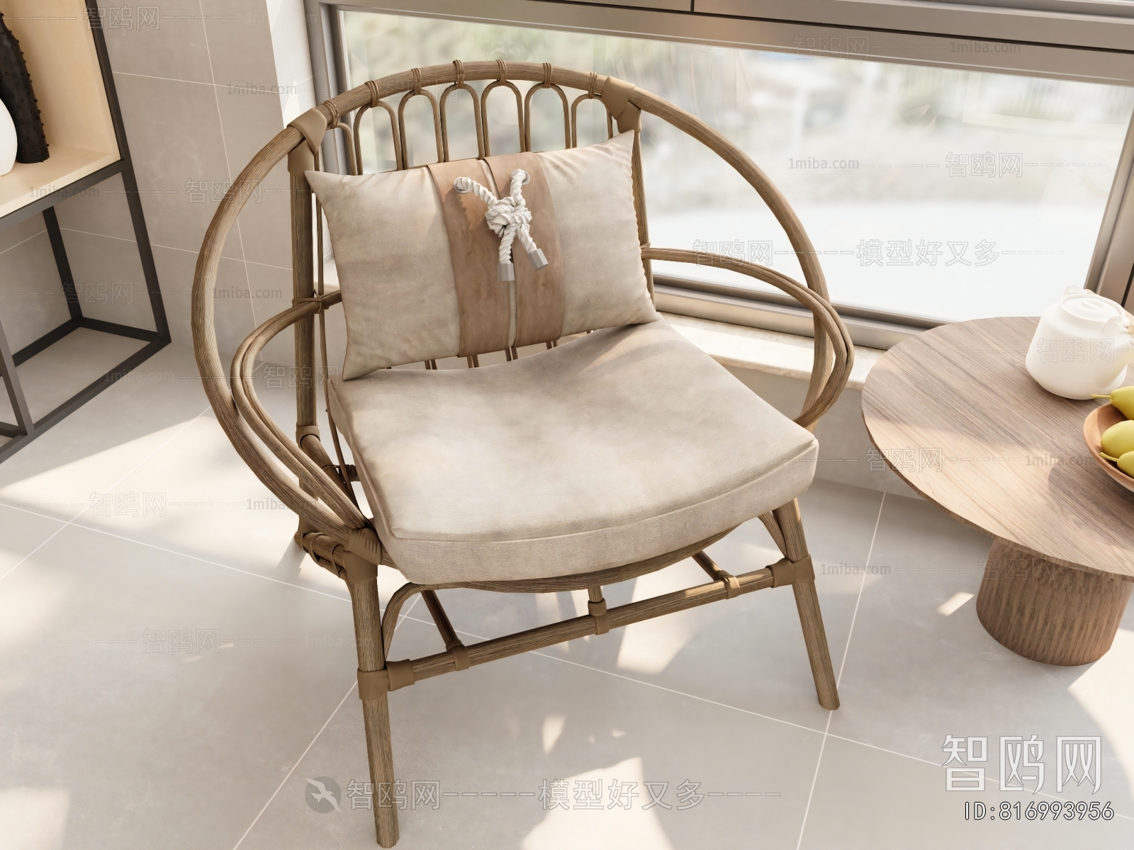 New Chinese Style Lounge Chair