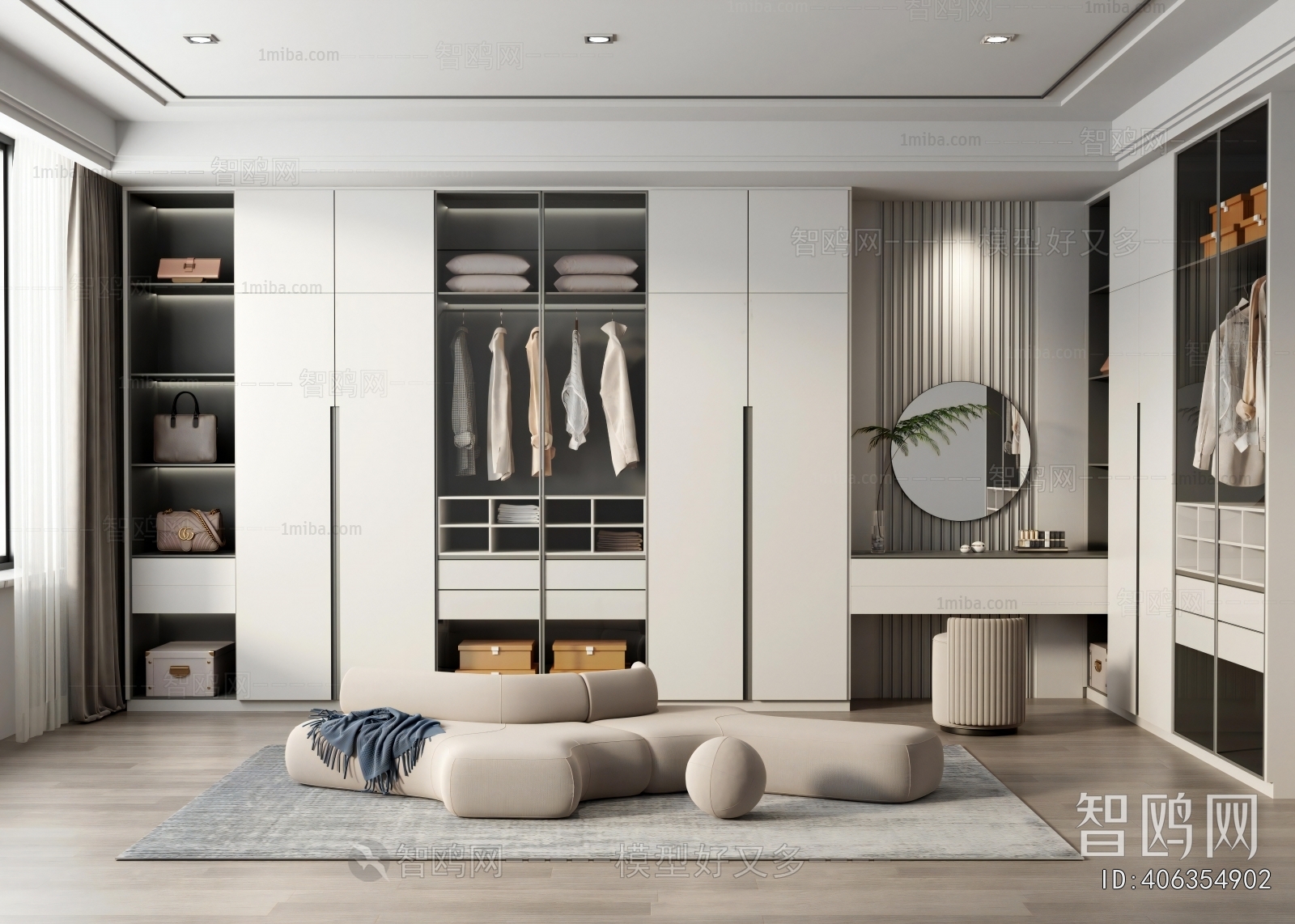 Modern Clothes Storage Area