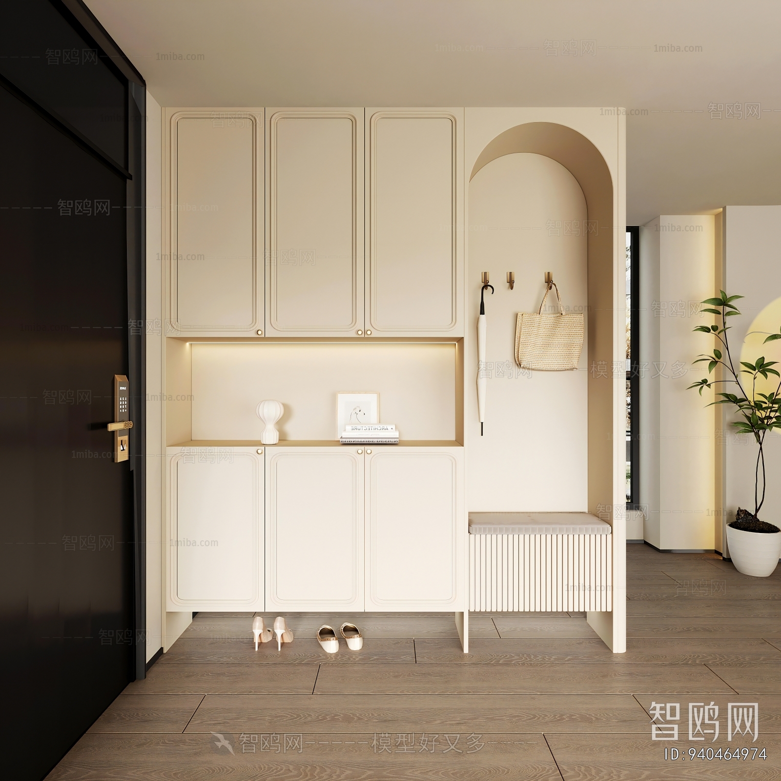 French Style Shoe Cabinet