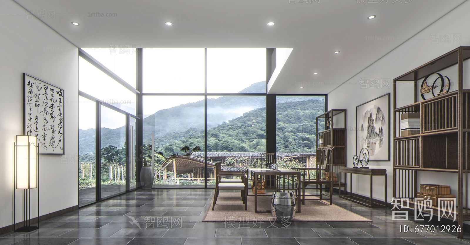 New Chinese Style Study Space