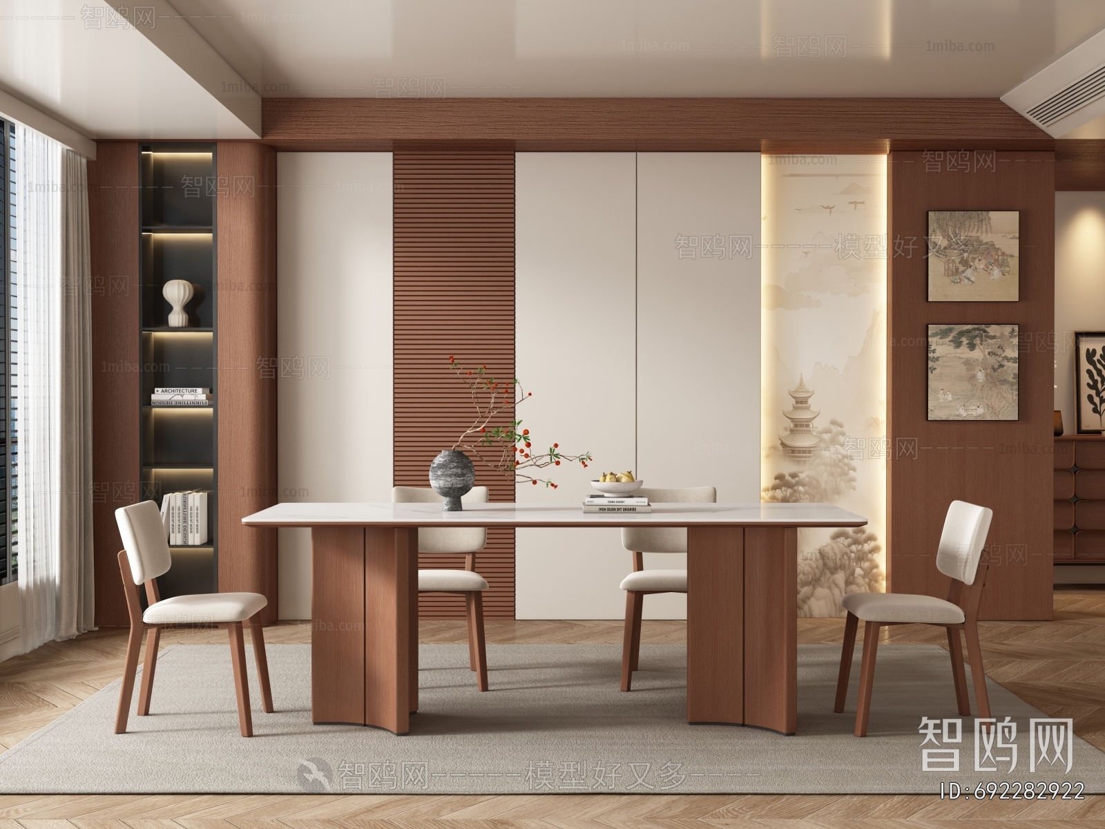 New Chinese Style Dining Room