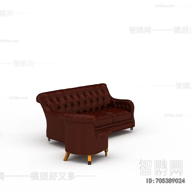 European Style Three-seat Sofa