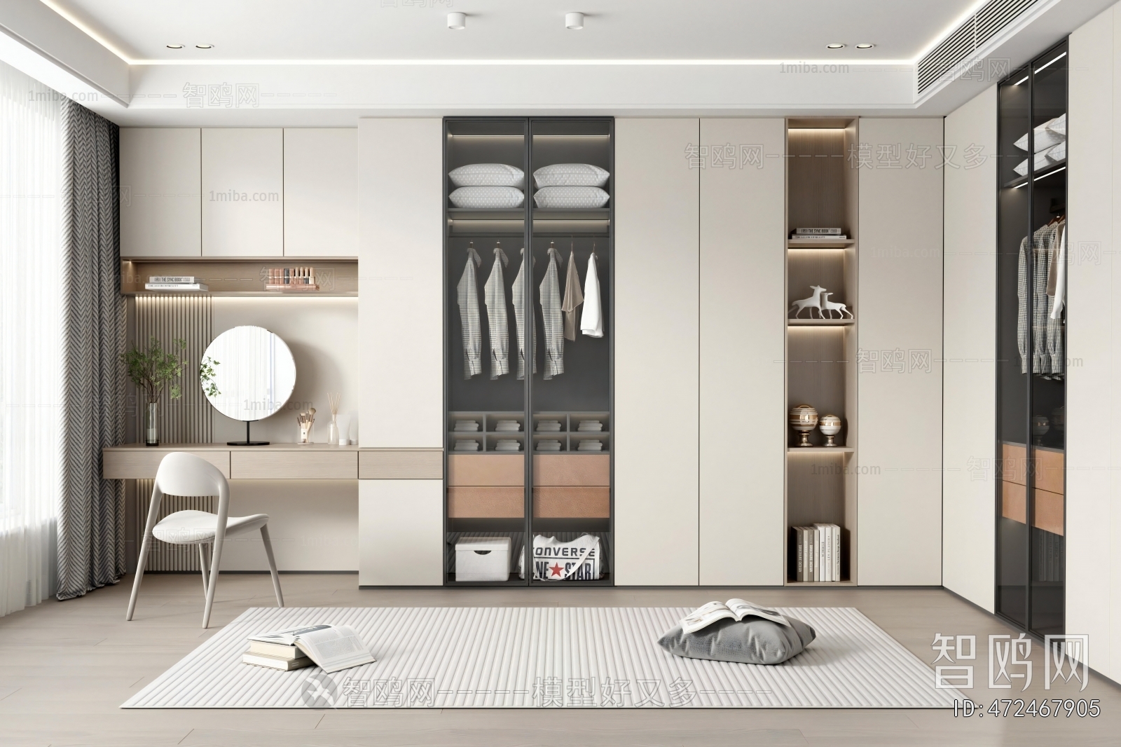 Modern Clothes Storage Area