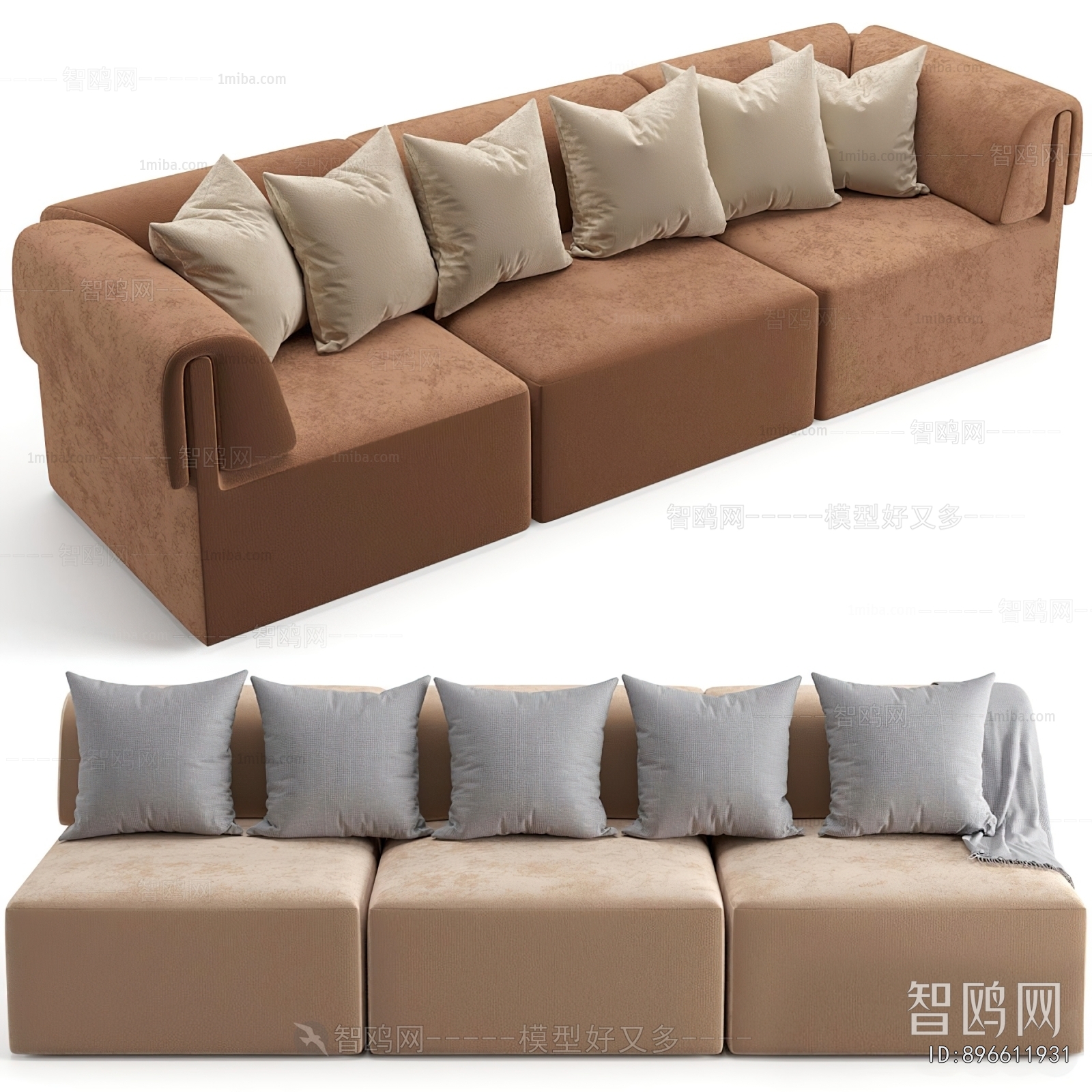 Modern Three-seat Sofa