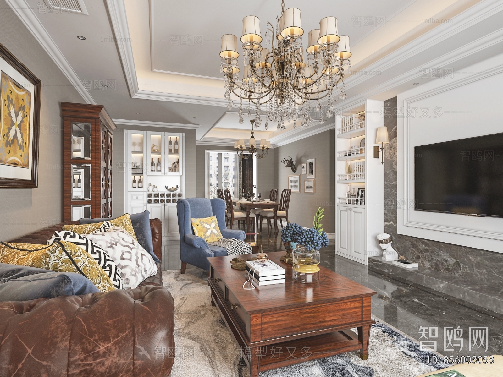 American Style A Living Room