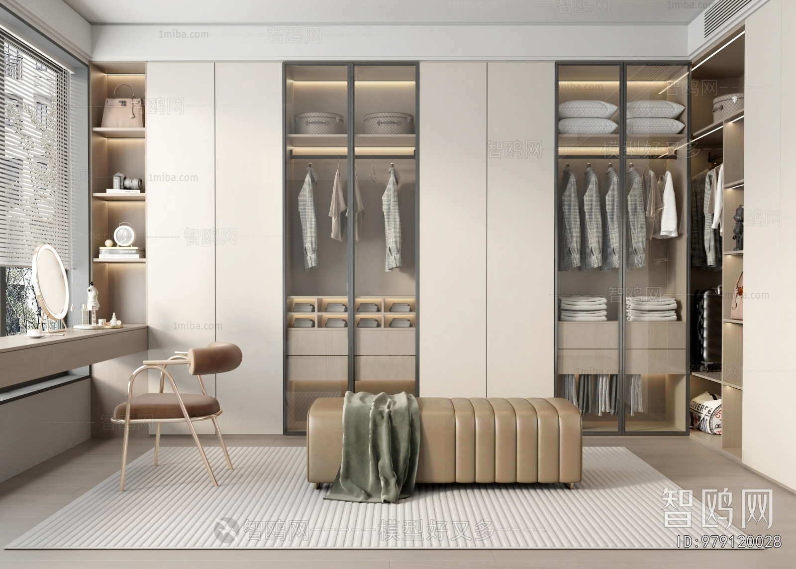 Modern Clothes Storage Area