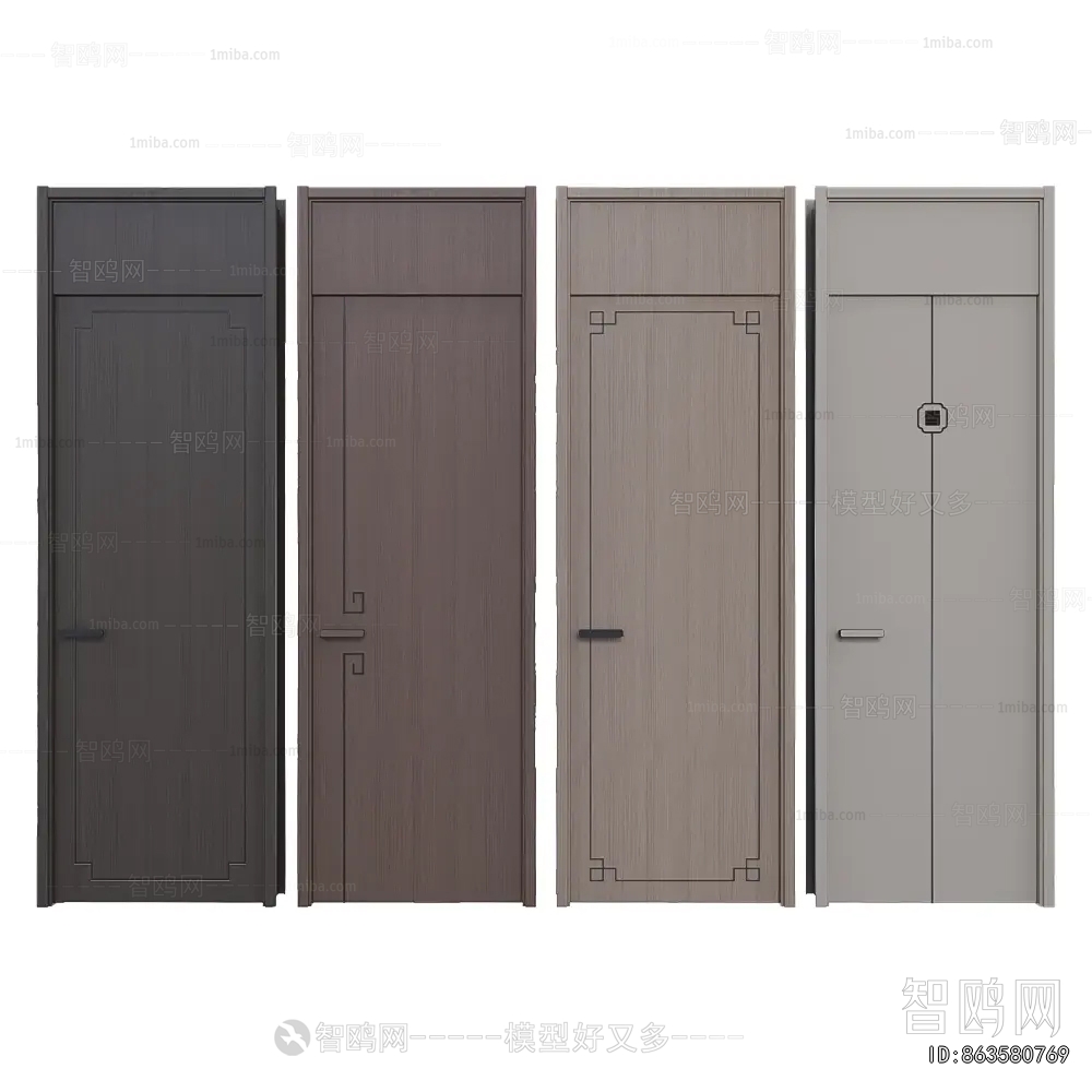 New Chinese Style Single Door