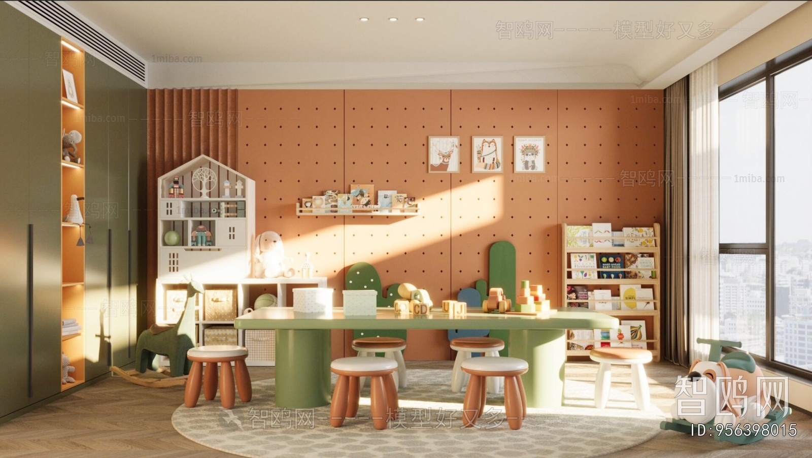 Modern Children's Room Activity Room