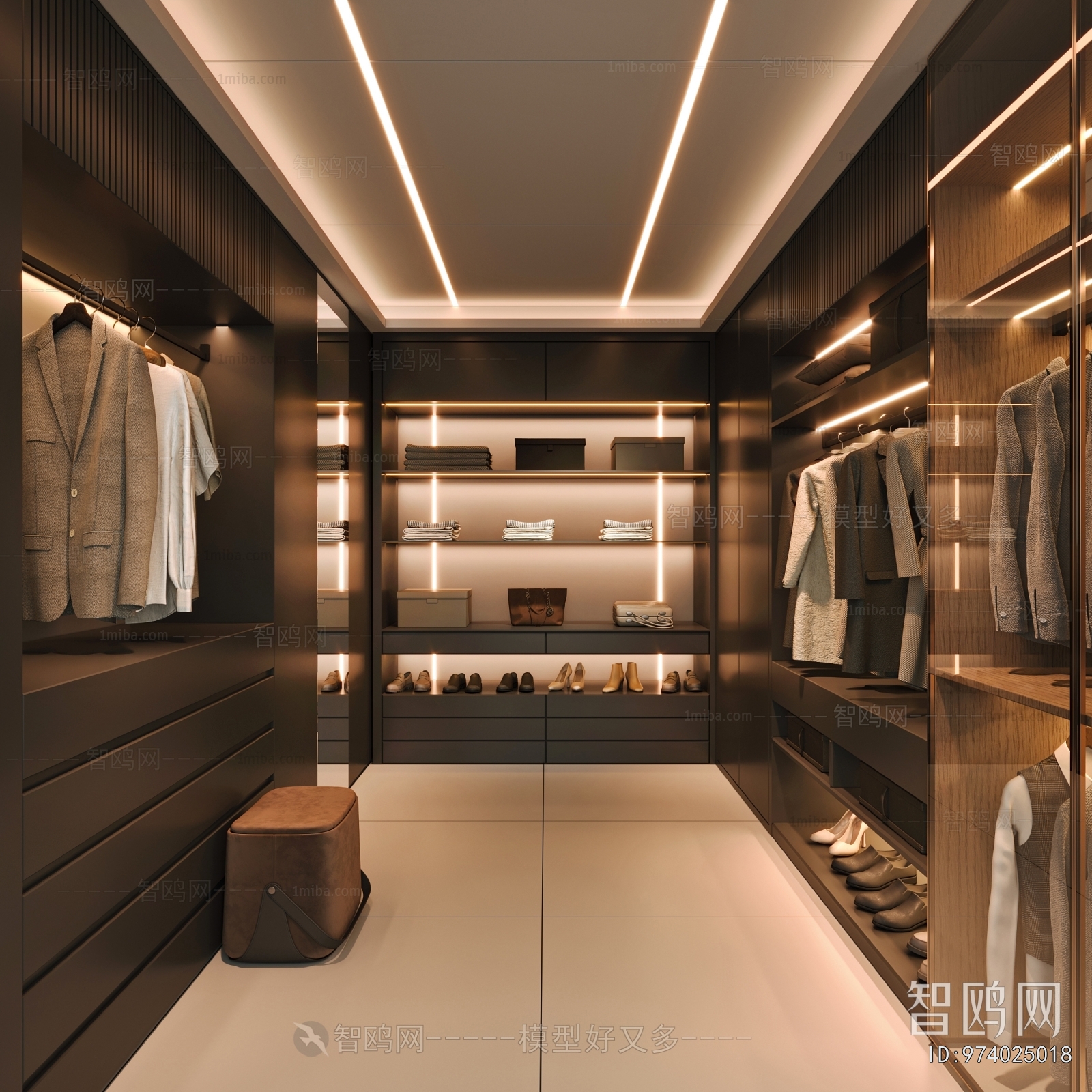 Modern Clothes Storage Area