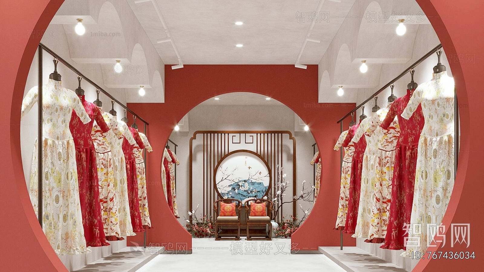 New Chinese Style Wedding Photography Shop