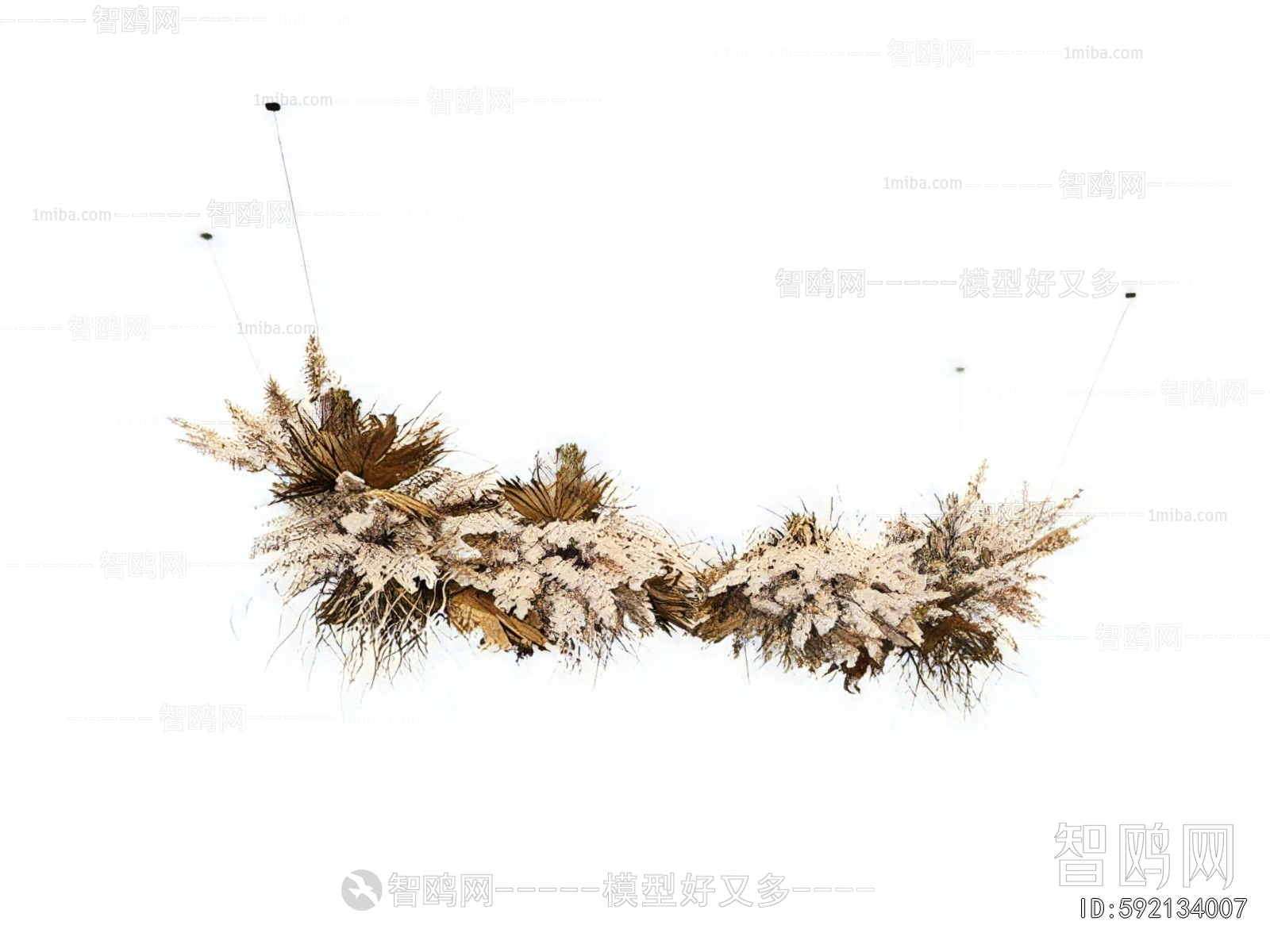 Wabi-sabi Style Long Chandelier