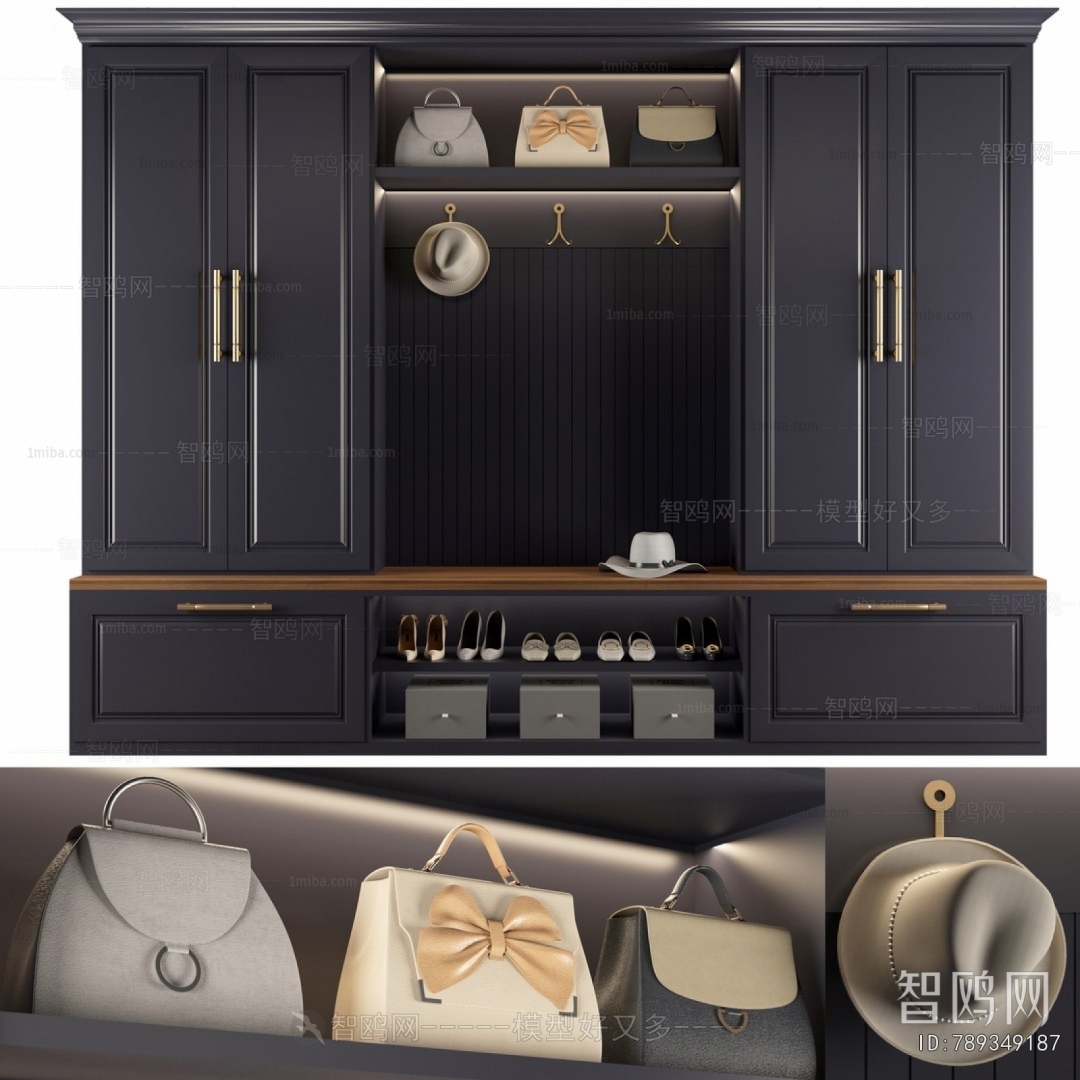 Simple European Style Shoe Cabinet