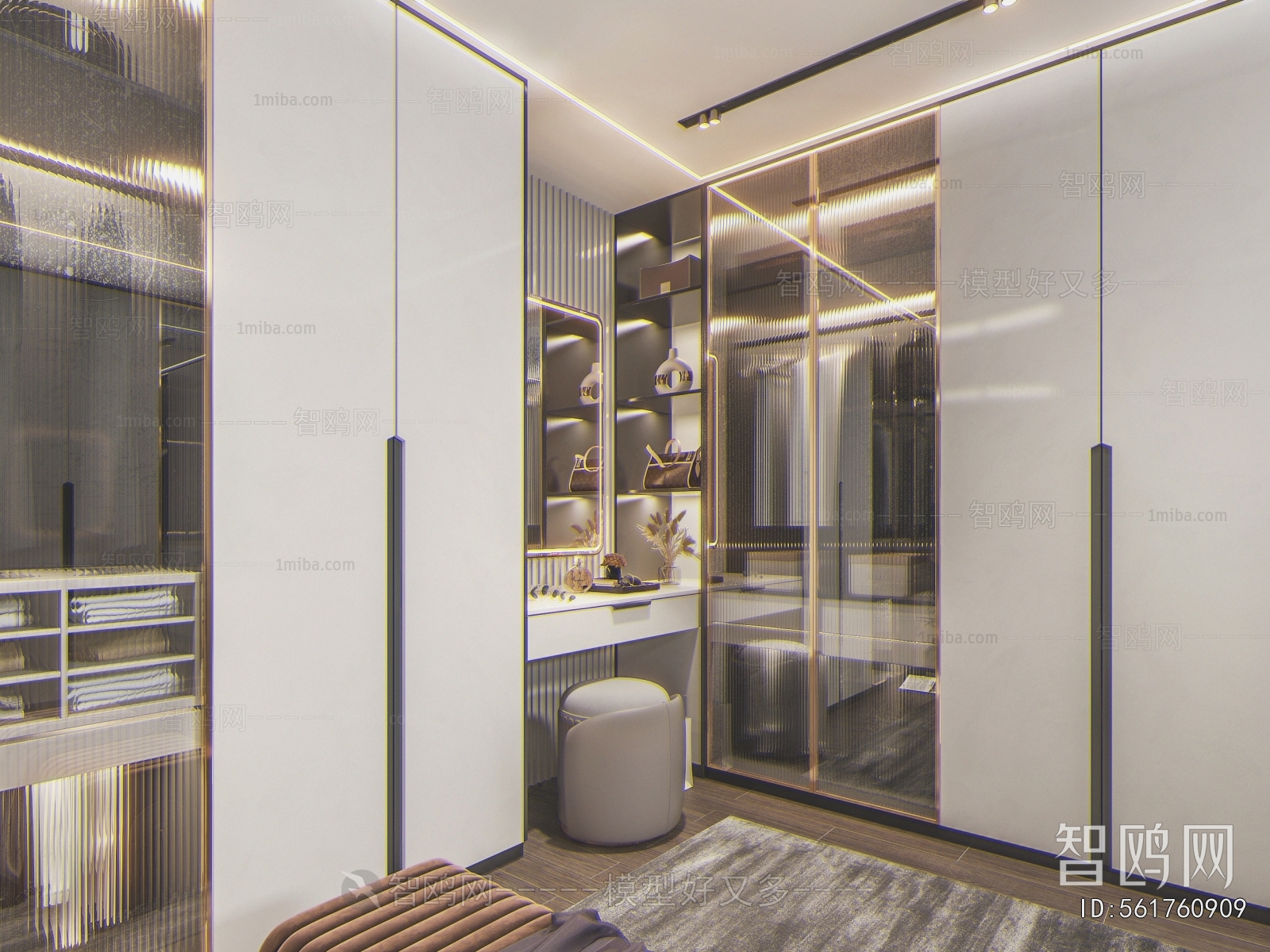 Modern Clothes Storage Area